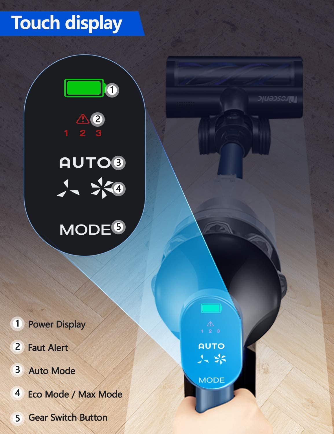 proscenic aspirapolvere Proscenic P10 Pro : aspirapolvere senza fili potente ed efficiente